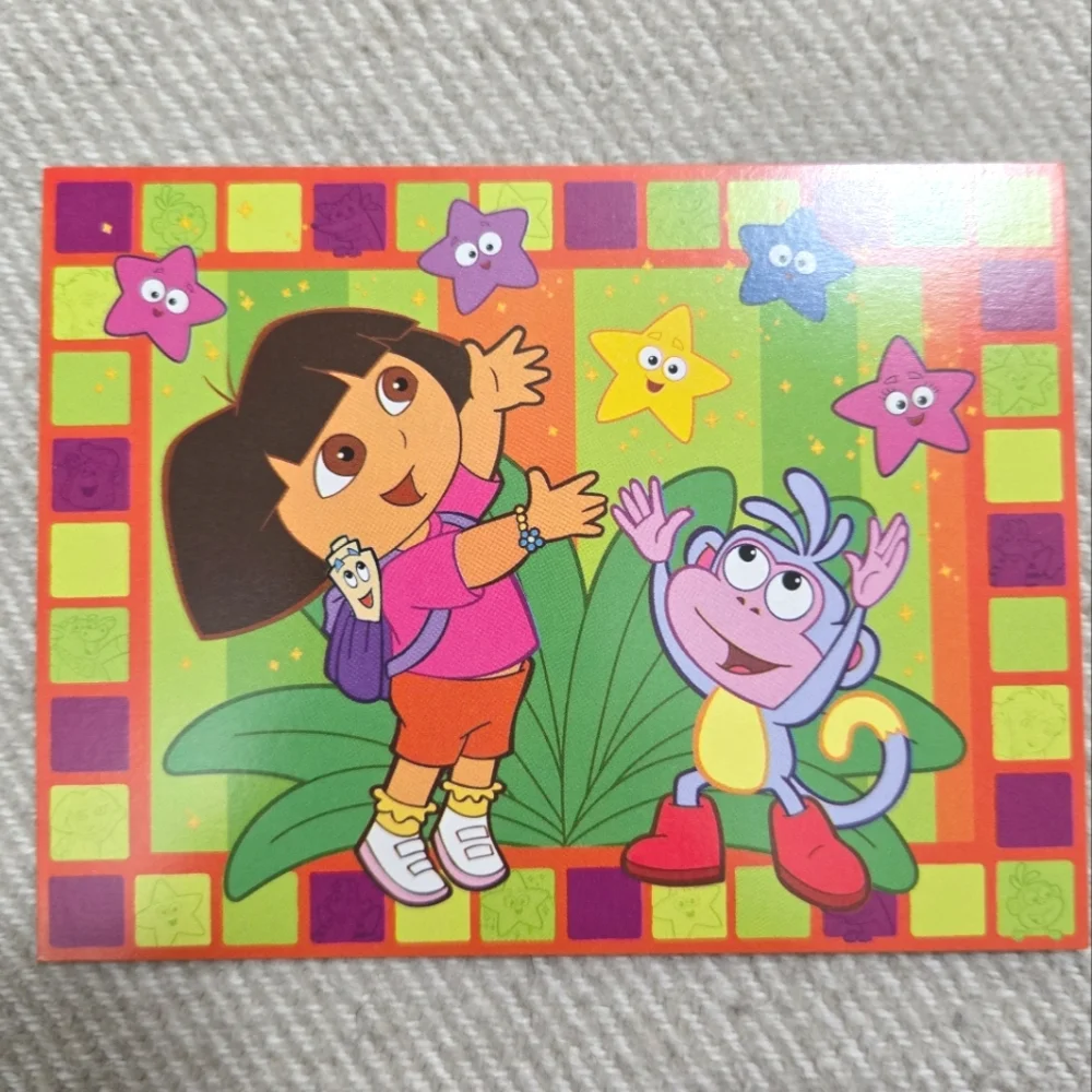 Vintage Y2K early 2000s Dora the Explorer party invitations, thank you cards